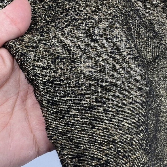 Michael Kors Womens Size 2P Petite XS Gold Sheath Silk Metallic Blend Dress - Picture 3 of 8